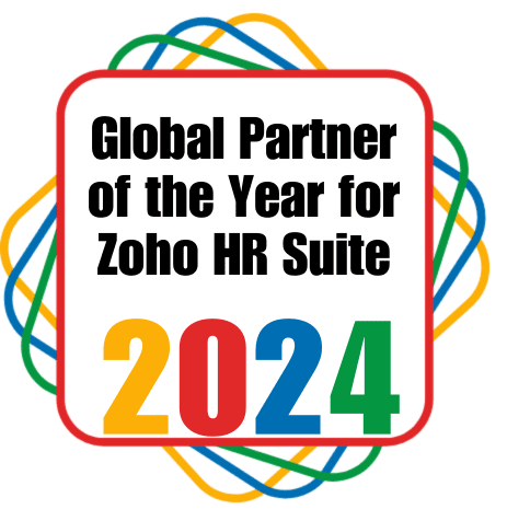 Global Partner  of the Year for  Zoho HR Suite  2024